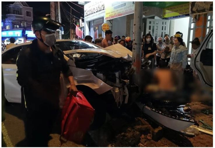 Nữ tài xế ô tô tông loạt xe máy ở TP Vũng Tàu, 2 người tử vong tại chỗ