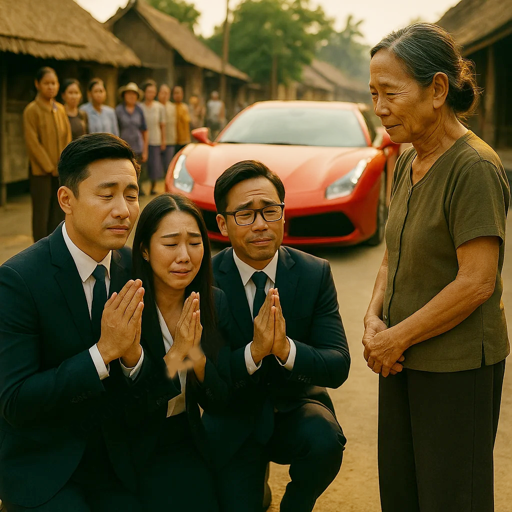 Chồng mất chị dâu nuôi 3 em chồng, cả làng chửingu, 20 năm sau 3 siêu xe đậu trước cửa và cái kết ngãngửa ..