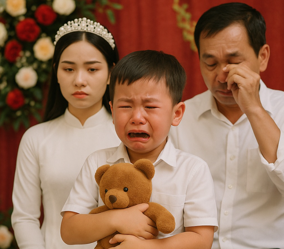 Bố ơi đừng cưới! Cô ấy lừa bố’ – Cậu bé g:ào trong đám cưới của bố, tiết lộ sự thật động trời