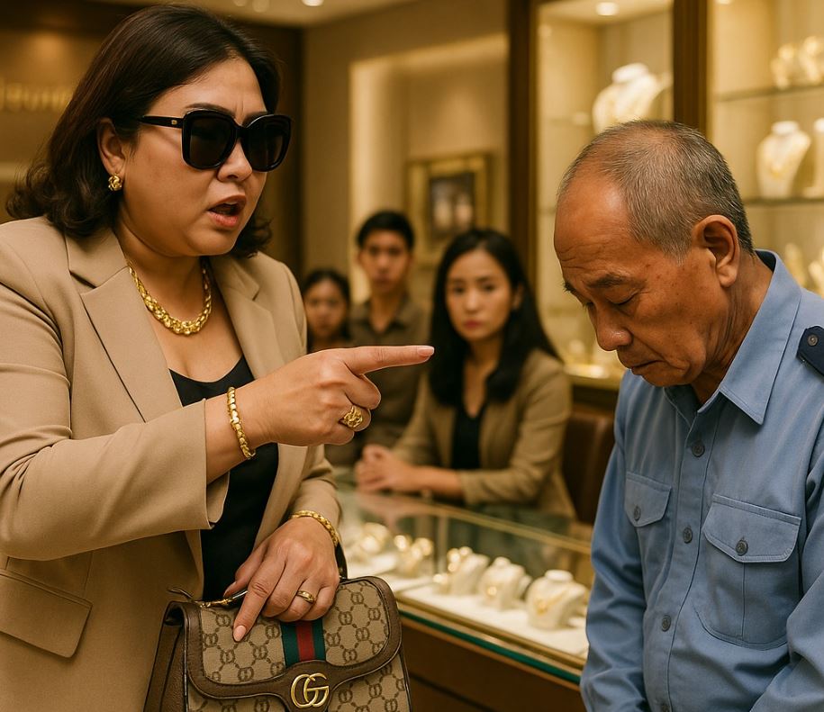 Khách VIP đòi quản lý cửa hàng đuổi việc bác bảo vệ vì không chạy lại che ô, 10 phút sau cô ta nhận ngay một bài học đắt giá