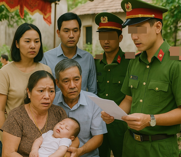 Bố mẹ chồng âm thầm đón cháu trai mới sinh về quê làm lễ đặt tên, 3 ngày sau con dâu gọi công an đến…
