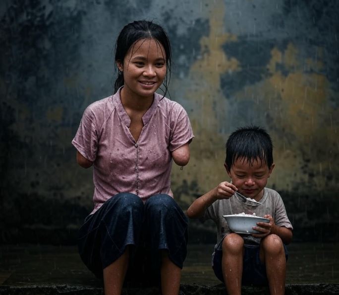 Cô gái không có tay nhận nuôi một cậu bé ă:n x:in, 10 năm sau cậu khiến cả thế giới phải rơi lệ và ngưỡng mộ