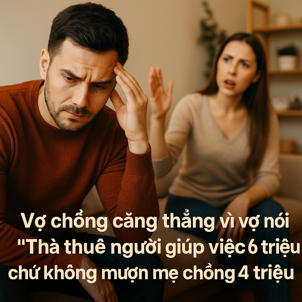“Thà thuê giúp việc 6 triệu, còn hơn mượn mẹ chồng 4 triệu” – câu nói nhẹ tênh của vợ, nhưng như v//ết c//ắt vào lòng chồng.