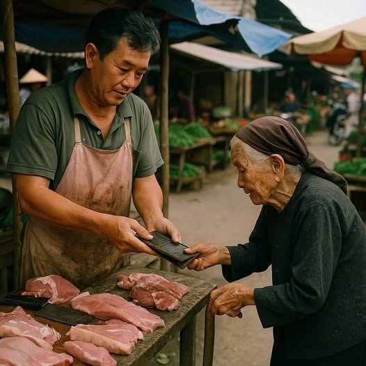Người đàn ông bán thịt trả nhầm ví cho bà cụ, 10 năm sau anh b/ẽ b/àng được mời về biệt thự nhận di chúc