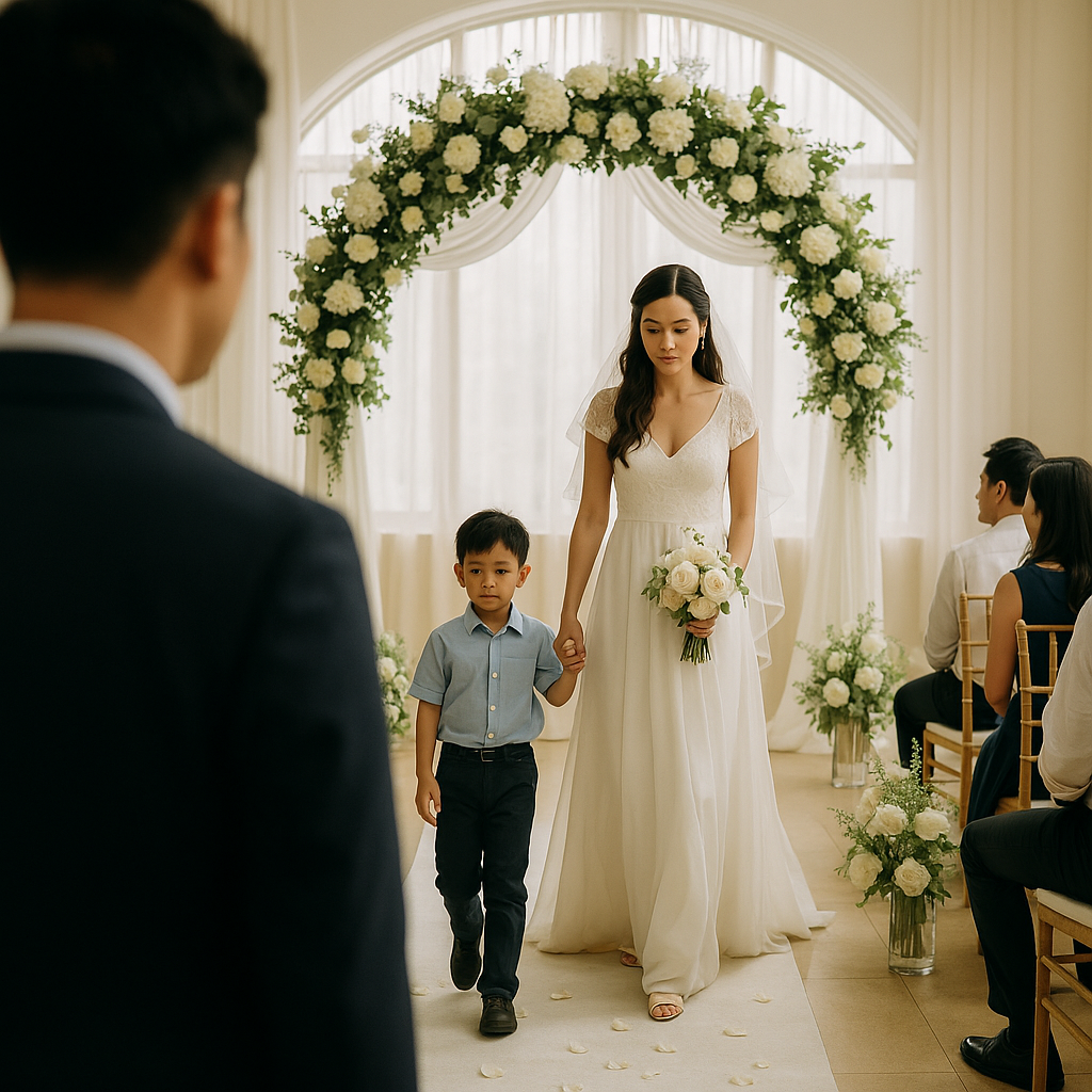 Vợ cũ mang theo con trai đi tái hôn, tôi đến dự đám cưới rồi ch//ết l/ặng khi biết danh tính chú rể