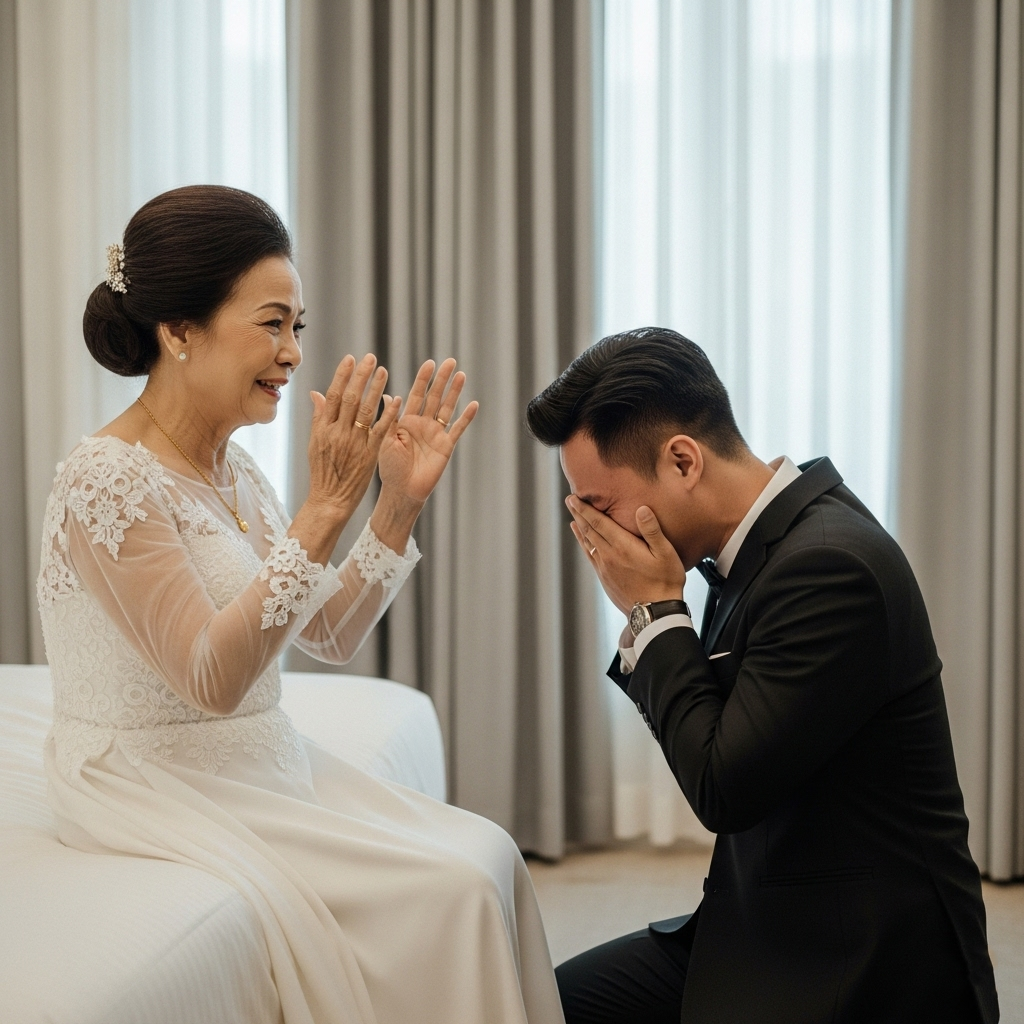Đêm tâ//n h//ôn của chàng trai 25 tuổi với bà vợ gi/à đáng tuổi mẹ mình, chưa đầy 30 phút, chú rể đã phải qu/ỳ lạ/y…