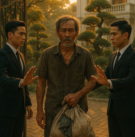 Người đàn ông mặc đồ thợ xây đến trước cổng biệt thự thì bị vệ sĩ canh gác không cho vào, 30 phút sau…
