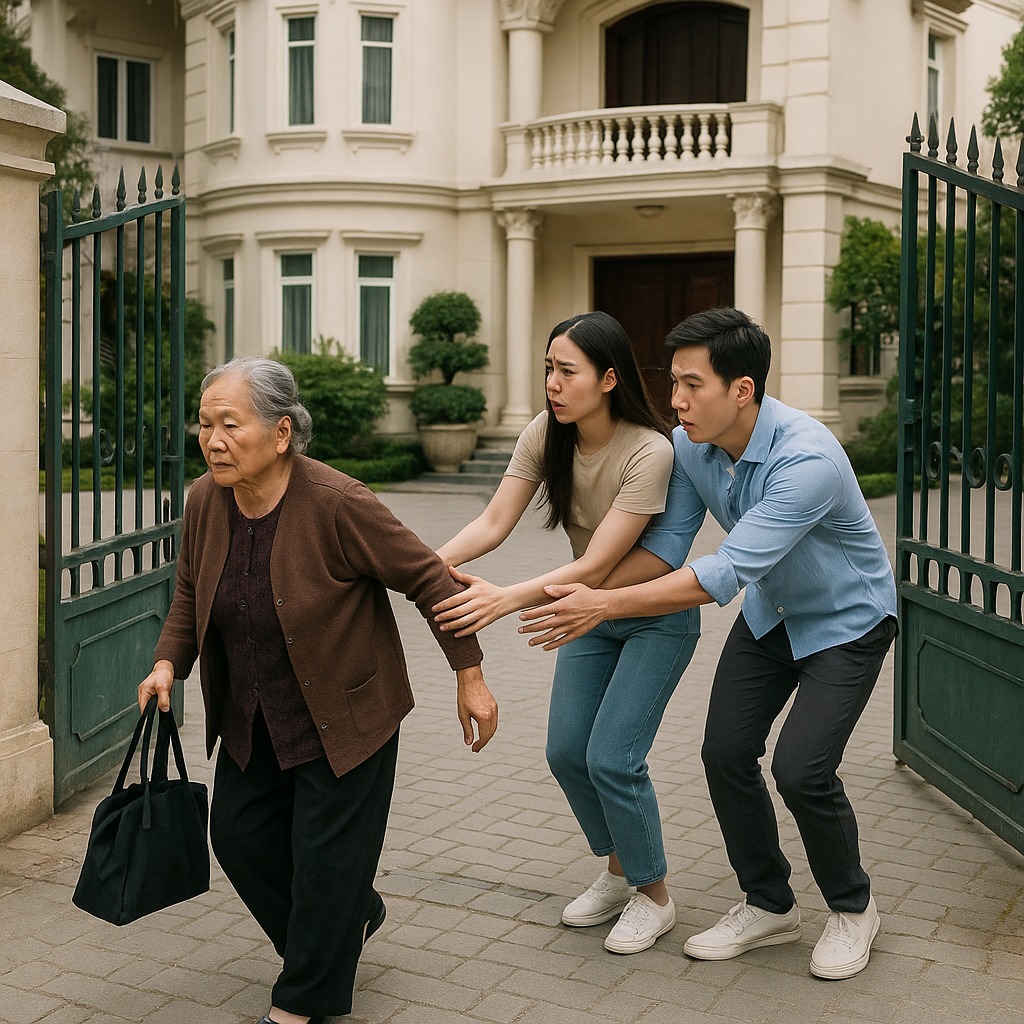 Mẹ già sống trong chòi lá, ngày con trai đón về biệt thự 8 tầng, cô con dâu chỉ hỏi đúng một câu khiến bà “qu/a/y x;/e” về quê ngay tr;/o;/ng đ/ê/m