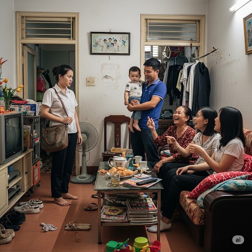 Vừa mua được căn chung cư thì cả nhà chồng kéo đến ở với lý do: “Nhà có điều hòa”, ngày nào tôi cũng hầu hạ cả chục người