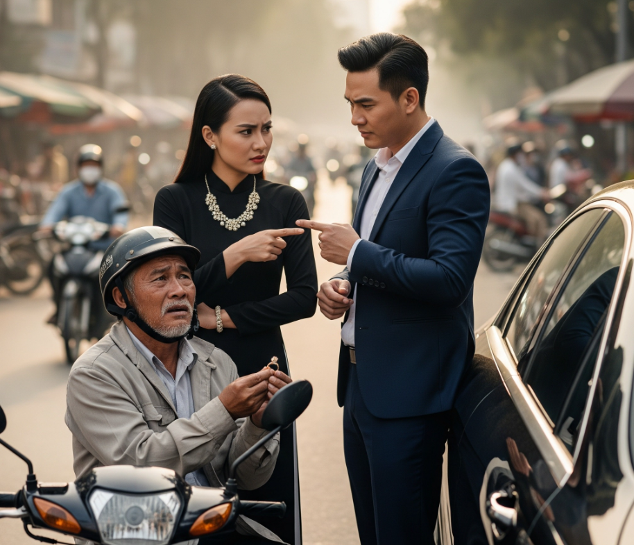 Người đàn ông chạy xe ôm nhặt được chiếc nhẫn cưới cũ dưới mương, đem trả lại cho đôi vợ chồng trẻ thì bị họ đòi ‘bồi thường’ thêm 2 chỉ vàng