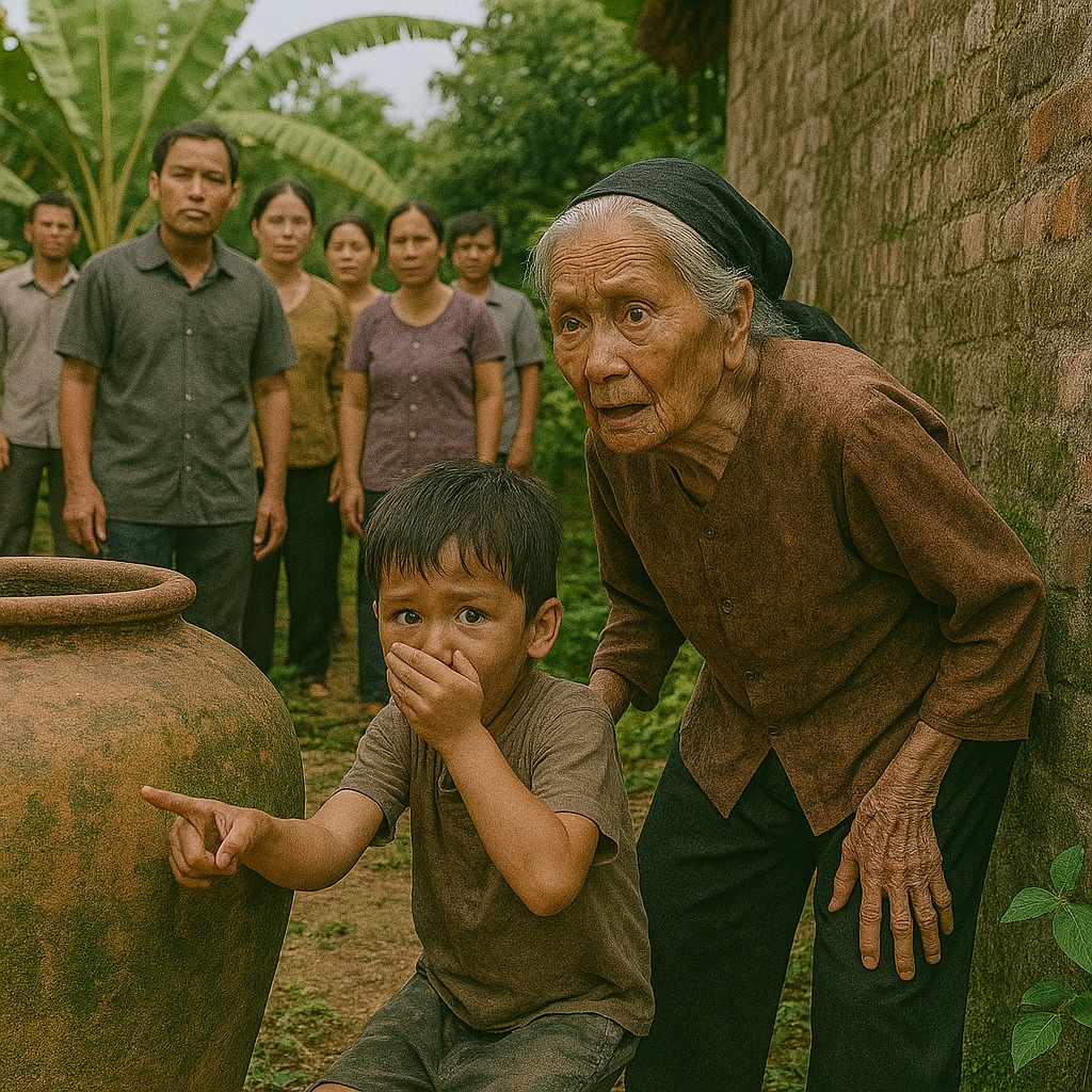 Bé trai h:ét toáng khi chơi trốn tìm nấp sau lu nước “Có ai chôn cái gì này!”, bà nội chạy tới thì ng;/ã quỵ hoảng hốt: B/í m-ậ-t bị 40 năm trước bất ngờ bị phát hiện giữa ban ngày…