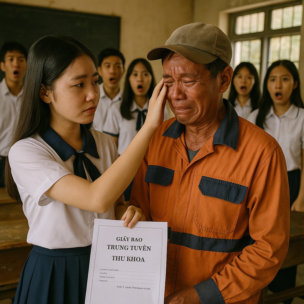 Cô gái bị cả trường kh/inh thư/ờng vì có bố làm lao công, khi công bố điểm thi tốt nghiệp, ai nấy đều…