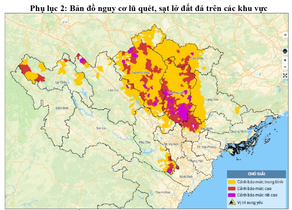 Thông báo khẩn tới 8 tỉnh, thành phố