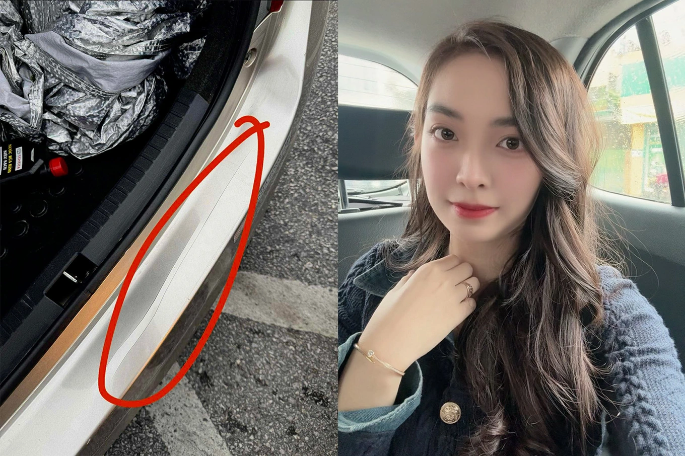 Đâm vào ô tô dừng đèn đỏ, cô gái bàng hoàng khi chủ “đòi” 6.688 đồng